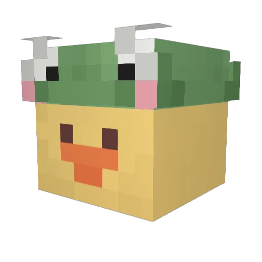 Cosmos0000 Minecraft avatar head, 3D render