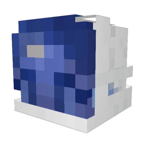 CosmosAkai Minecraft avatar head, 3D render