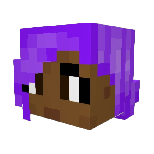 CosmosBeyond Minecraft avatar head, 3D render