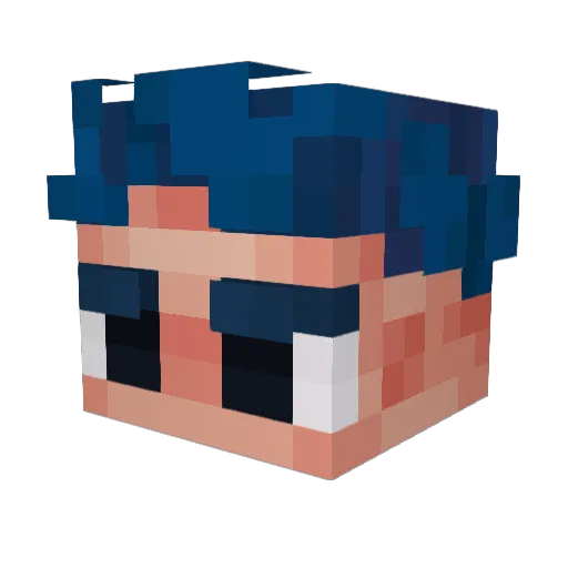 Cosmos_DF Minecraft avatar head, 3D render