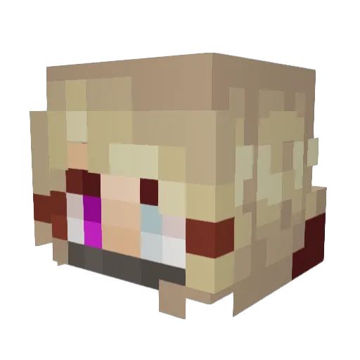 Cosmos_Sound Minecraft avatar head, 3D render