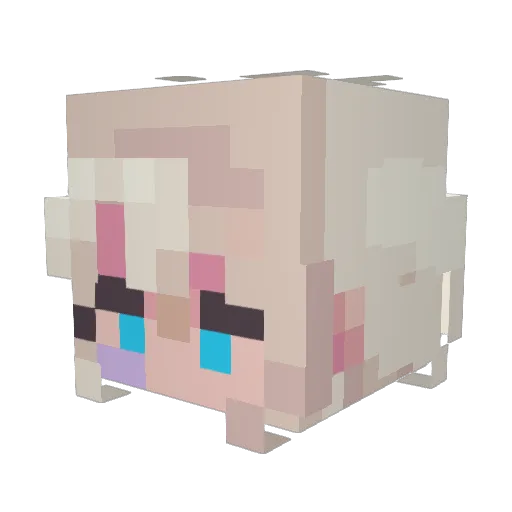 Cosmos_of_stars Minecraft avatar head, 3D render