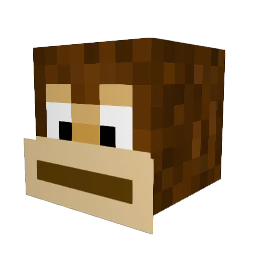 Cosmosus Minecraft avatar head, 3D render