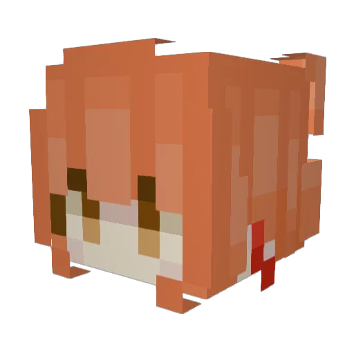 Cosmowo Minecraft avatar head, 3D render