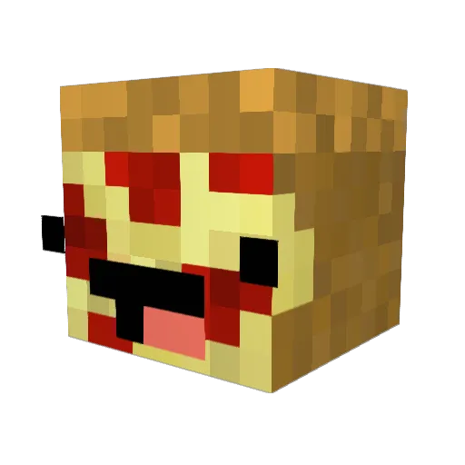 CosnaKOS Minecraft avatar head, 3D render