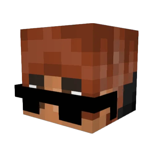 Cospc124 Minecraft avatar head, 3D render