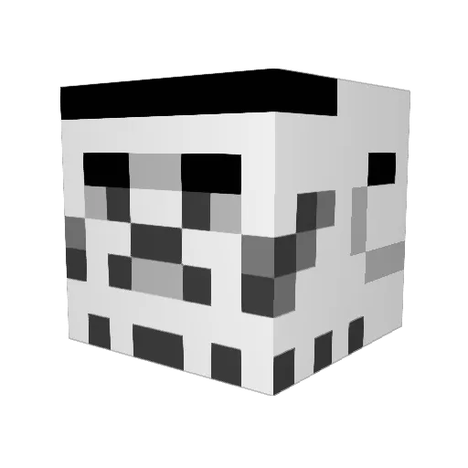Cosquae Minecraft avatar head, 3D render