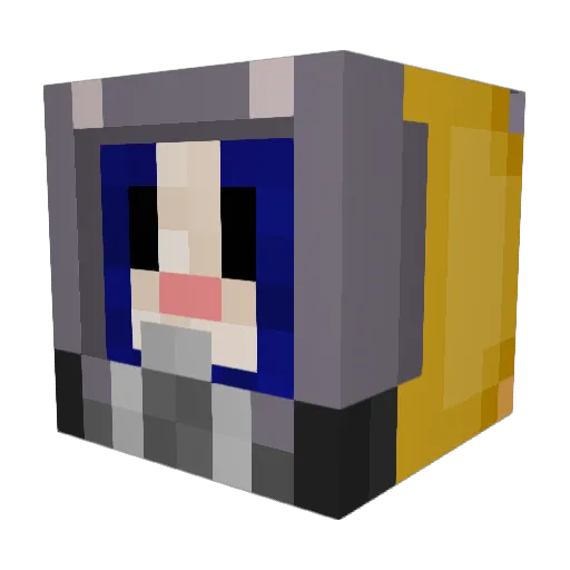 Cossack_RB Minecraft avatar head, 3D render
