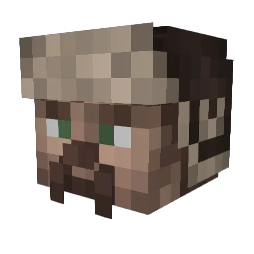 Cossacken Minecraft avatar head, 3D render