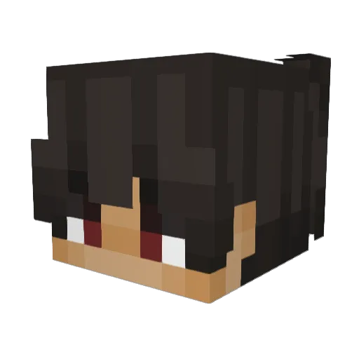 Cossette Minecraft avatar head, 3D render