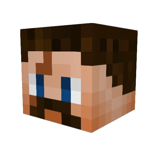 CostAchiever322 Minecraft avatar head, 3D render