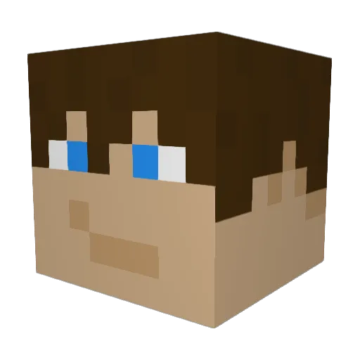 Cost_ix Minecraft avatar head, 3D render