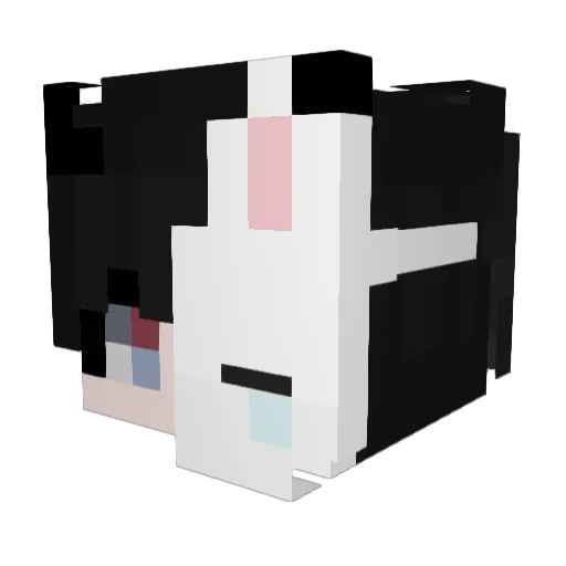 Coster_better Minecraft avatar head, 3D render