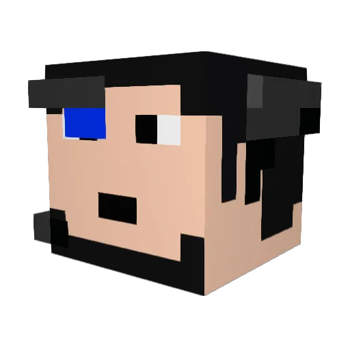 Costowk Minecraft avatar head, 3D render