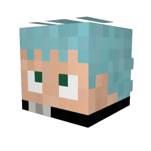 CostyThrow Minecraft avatar head, 3D render