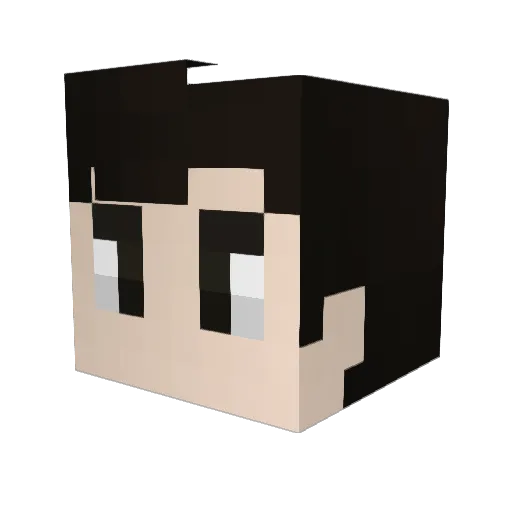 Cosvlogs Minecraft avatar head, 3D render