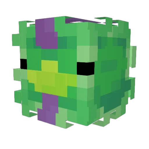 CotCotCot Minecraft avatar head, 3D render