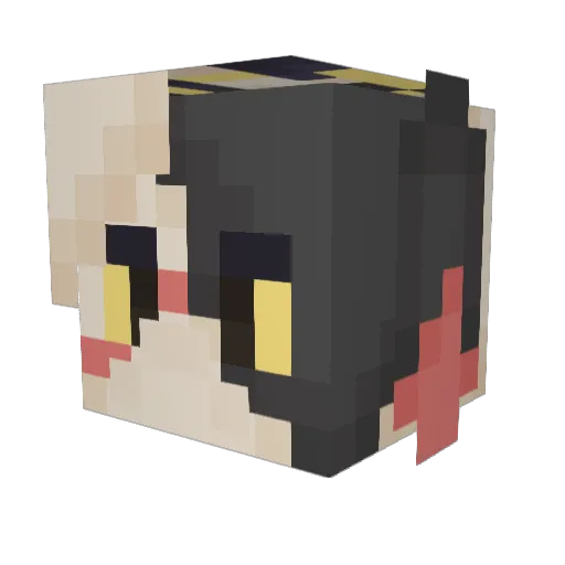 Cota_Goat Minecraft avatar head, 3D render
