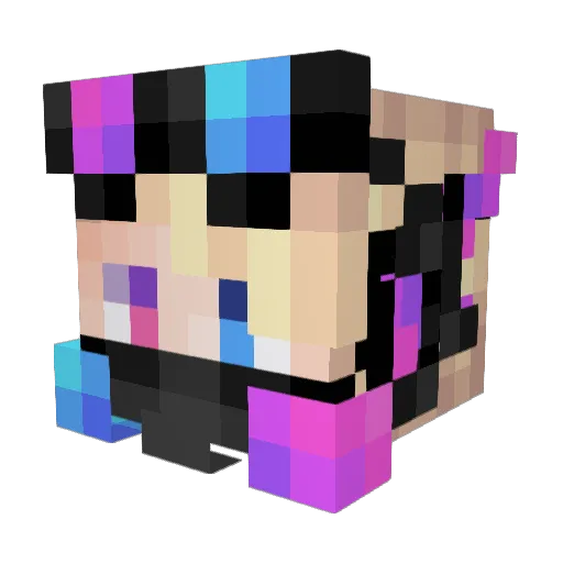 Cotafei Minecraft avatar head, 3D render