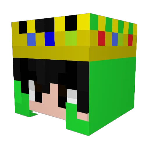 Cotafonso Minecraft avatar head, 3D render