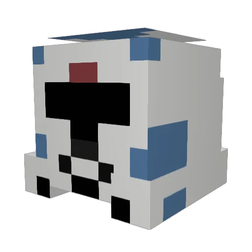 Cotaio Minecraft avatar head, 3D render