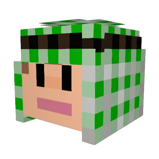 Cotancaisgod Minecraft avatar head, 3D render
