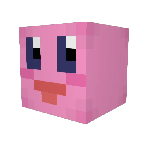 Cotatsh Minecraft avatar head, 3D render