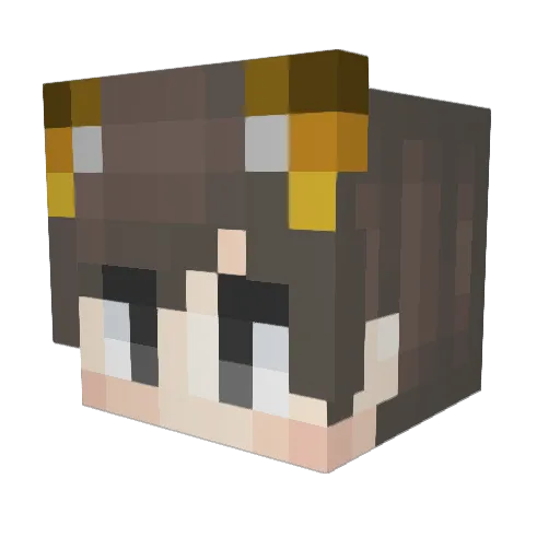Cothim Minecraft avatar head, 3D render