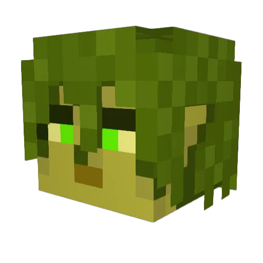 Cothuun Minecraft avatar head, 3D render
