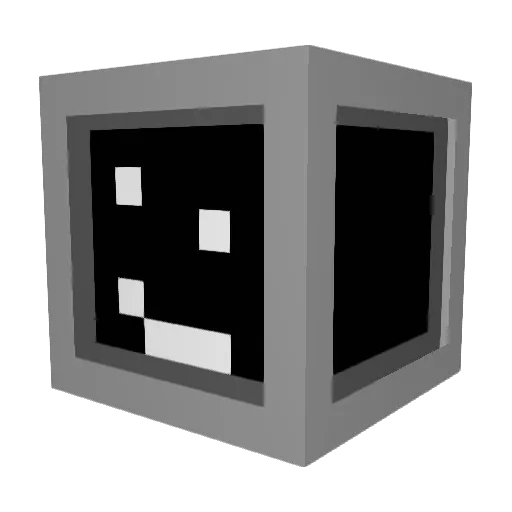 Cotier Minecraft avatar head, 3D render
