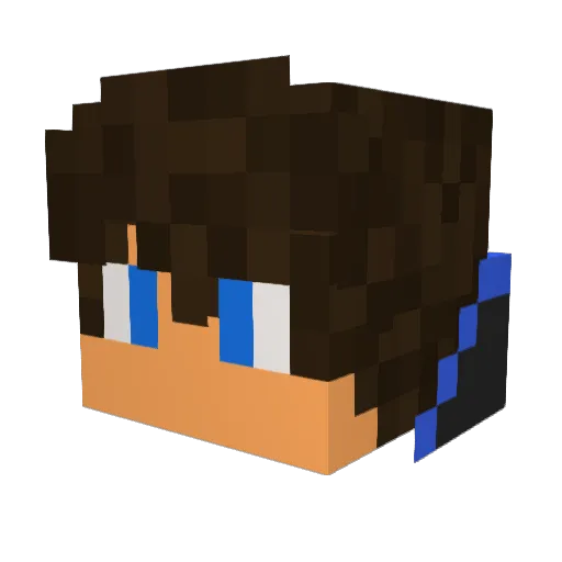 Coton_Blaz3 Minecraft avatar head, 3D render