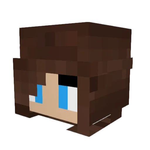 Cotrufer33333 Minecraft avatar head, 3D render