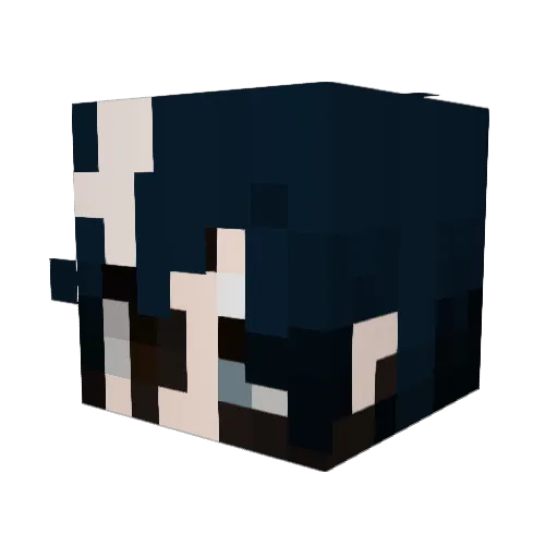 Cotton1235 Minecraft avatar head, 3D render