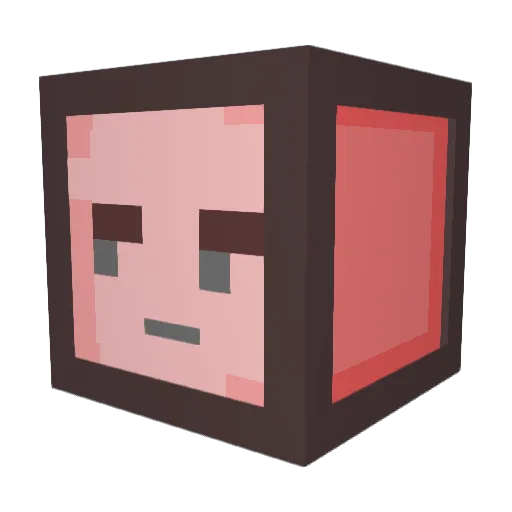 CottonCandee582 Minecraft avatar head, 3D render