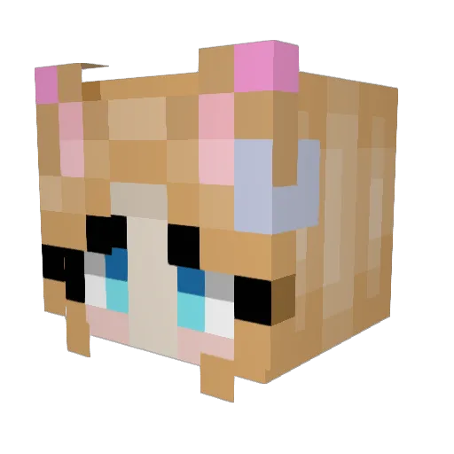 CottonCandyM21 Minecraft avatar head, 3D render