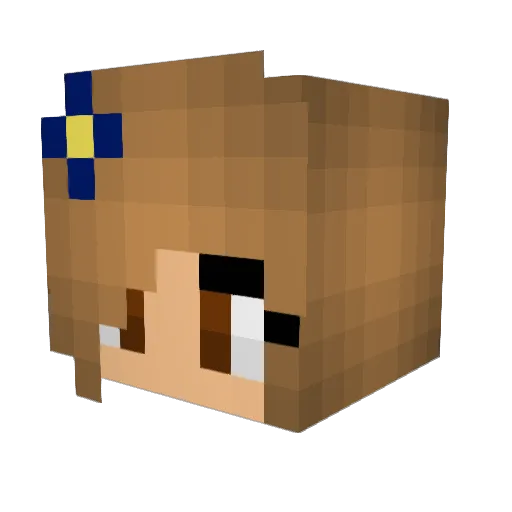 CottonCandy_Cake Minecraft avatar head, 3D render
