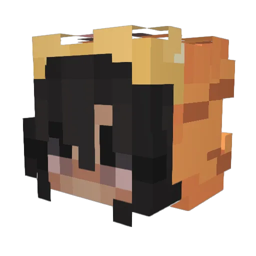 CottonTicTac Minecraft avatar head, 3D render