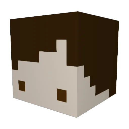 Cottons_Meow Minecraft avatar head, 3D render