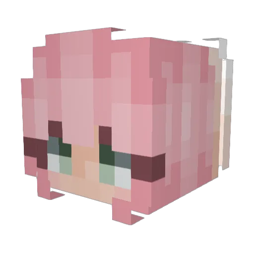 Cottontail309 Minecraft avatar head, 3D render