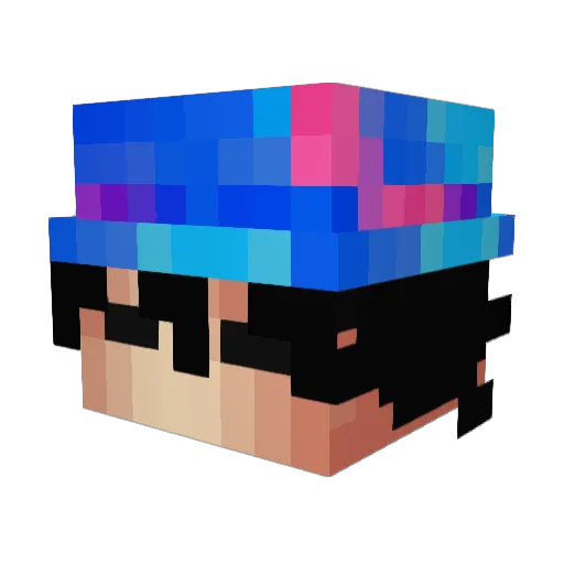 Cotts Minecraft avatar head, 3D render