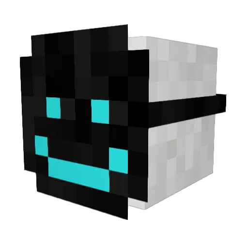 CouCou1 Minecraft avatar head, 3D render
