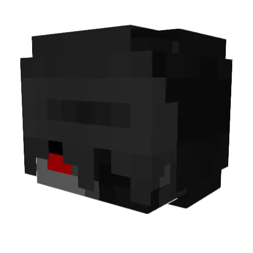 Cou_teX Minecraft avatar head, 3D render