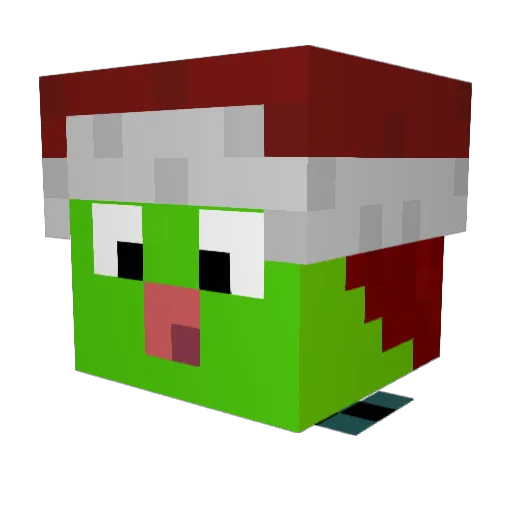 Couch_Craft Minecraft avatar head, 3D render
