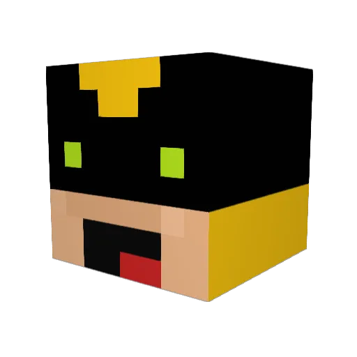 Couchdrone Minecraft avatar head, 3D render