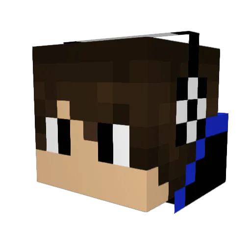 Couchpotato9901 Minecraft avatar head, 3D render