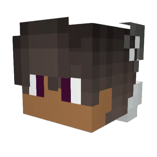 Couchroach Minecraft avatar head, 3D render