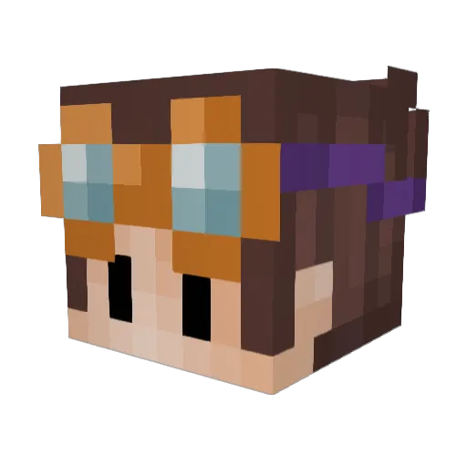 Coucou0511 Minecraft avatar head, 3D render