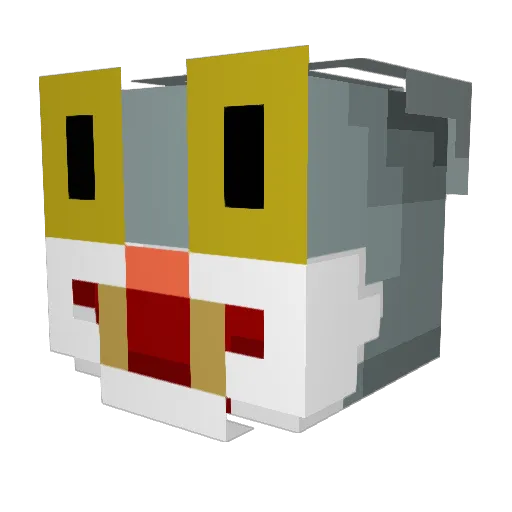 Coud30L Minecraft avatar head, 3D render