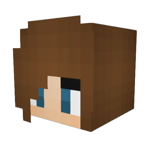 Cougar200 Minecraft avatar head, 3D render