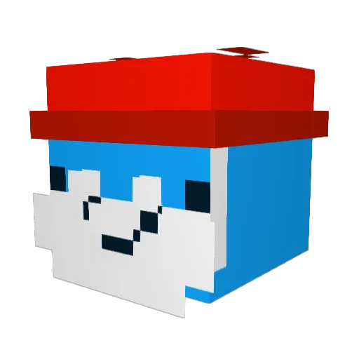 Cougars22 Minecraft avatar head, 3D render